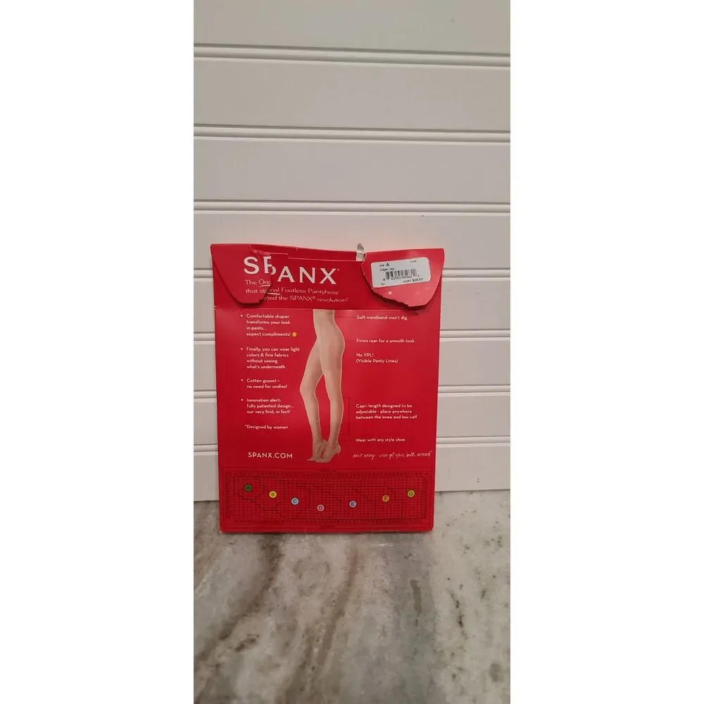 Spanx The Original Footless Pantyhose Nude Size A NWT